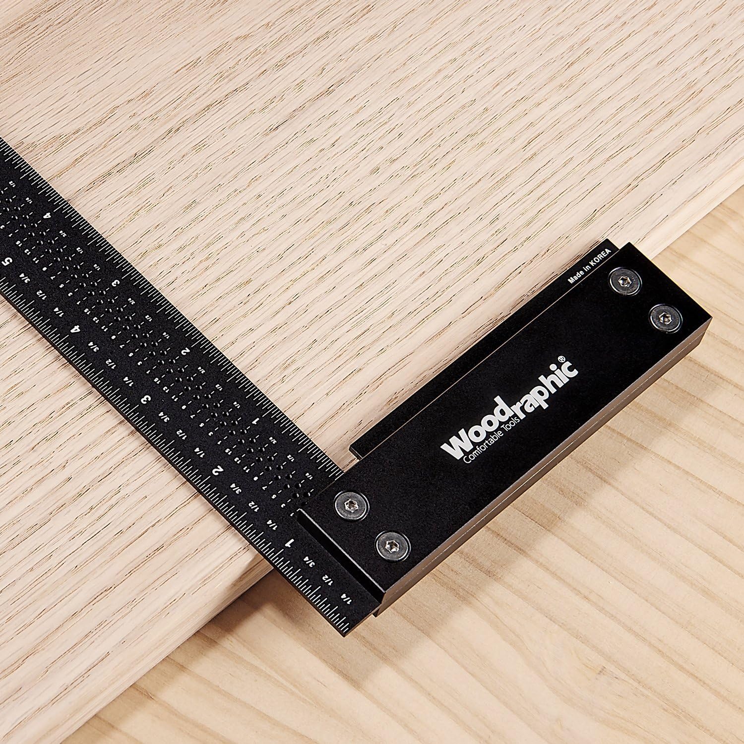 12-inch Aluminum Steel Precision Square Ruler D4787