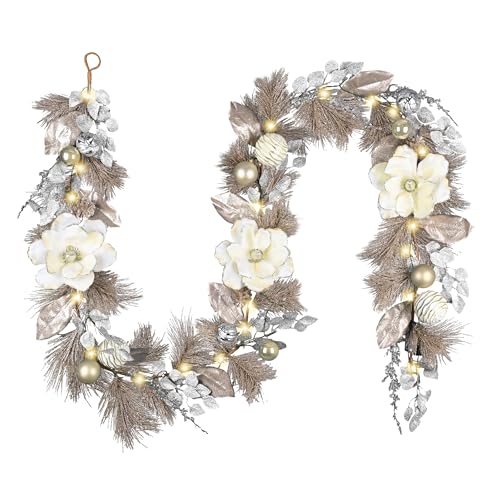 6 Feet Pre-Lit Christmas Garland with Lights B6620