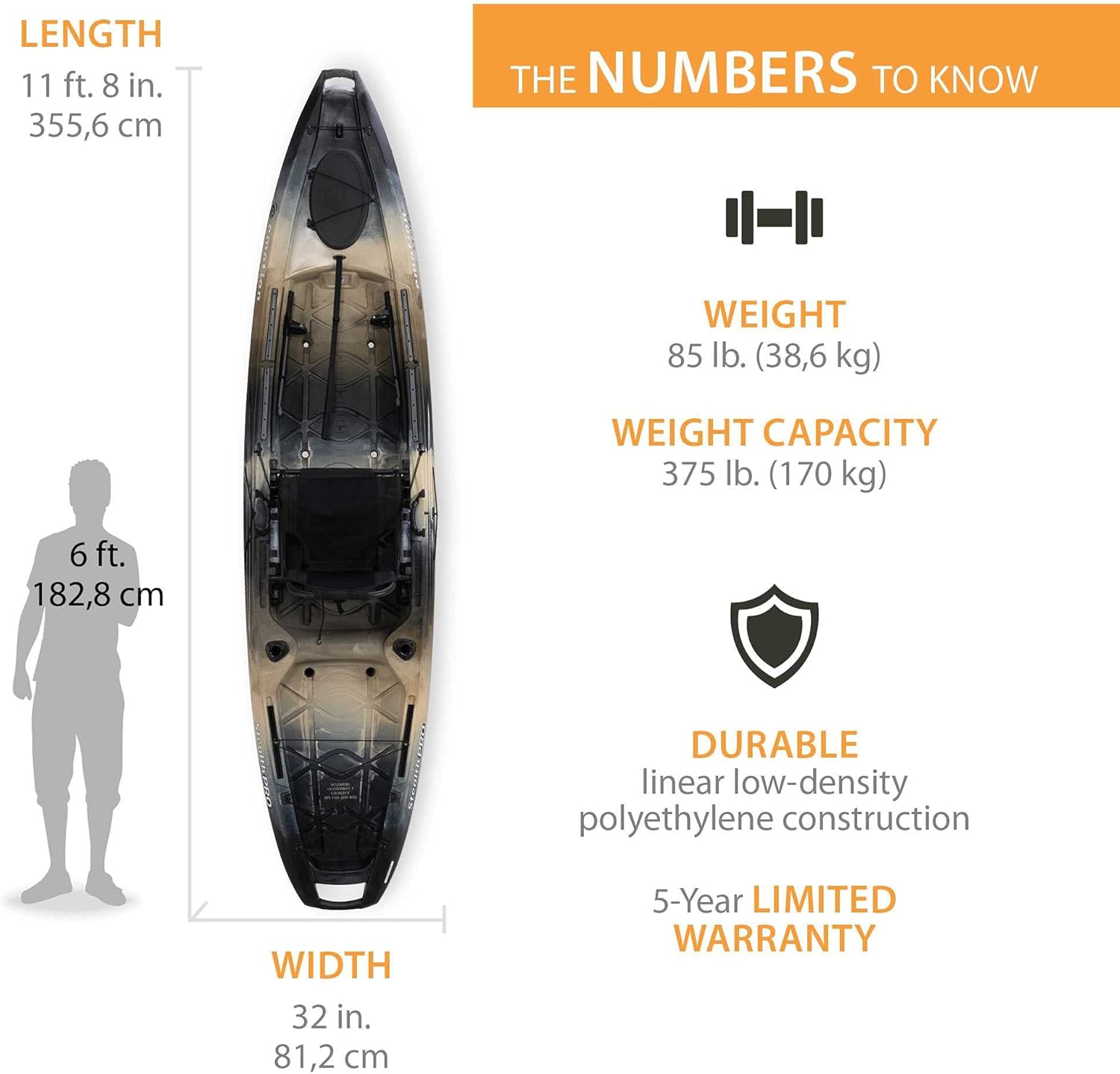 Stealth Pro Angler 118 Fishing Kayak K44129