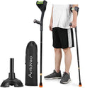 Black Aluminum Forearm Crutches T4173