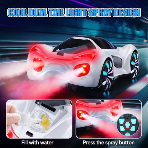 2.4GHz RC Drift Car with Cool Lights, Music & Spray Effects J10819