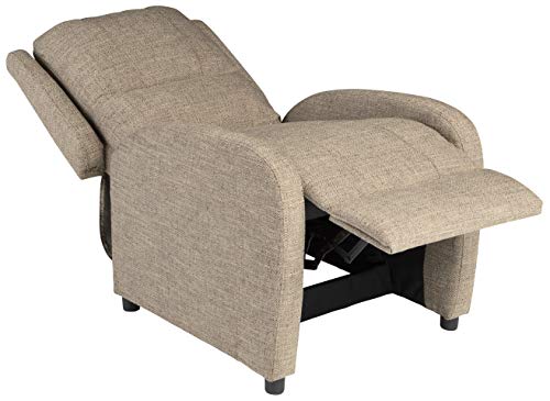 Pushback Recliner, 27.5" W x 37" D x 36.5" H, PolyHyde Upholstery C308287