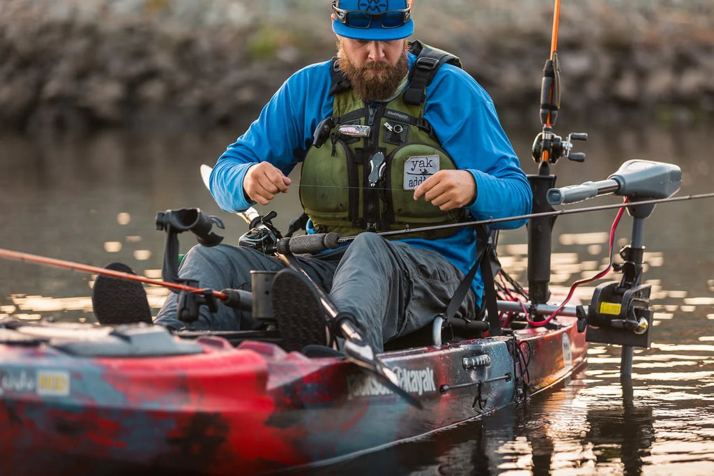 36 Lb. Thrust Saltwater Transom Mounted Electric Kayak Trolling Motor with 24 In. Shaft Q9089