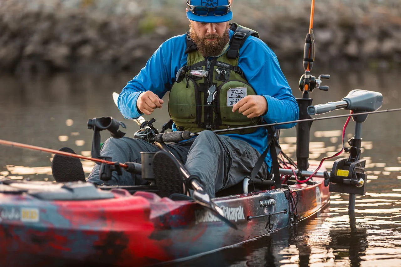 36 Lb. Thrust Saltwater Transom Mounted Electric Kayak Trolling Motor with 24 In. Shaft Q9089