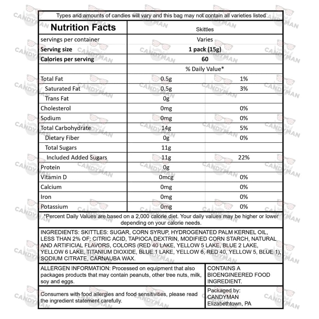 2LB Bundle of Skittles Candy N889
