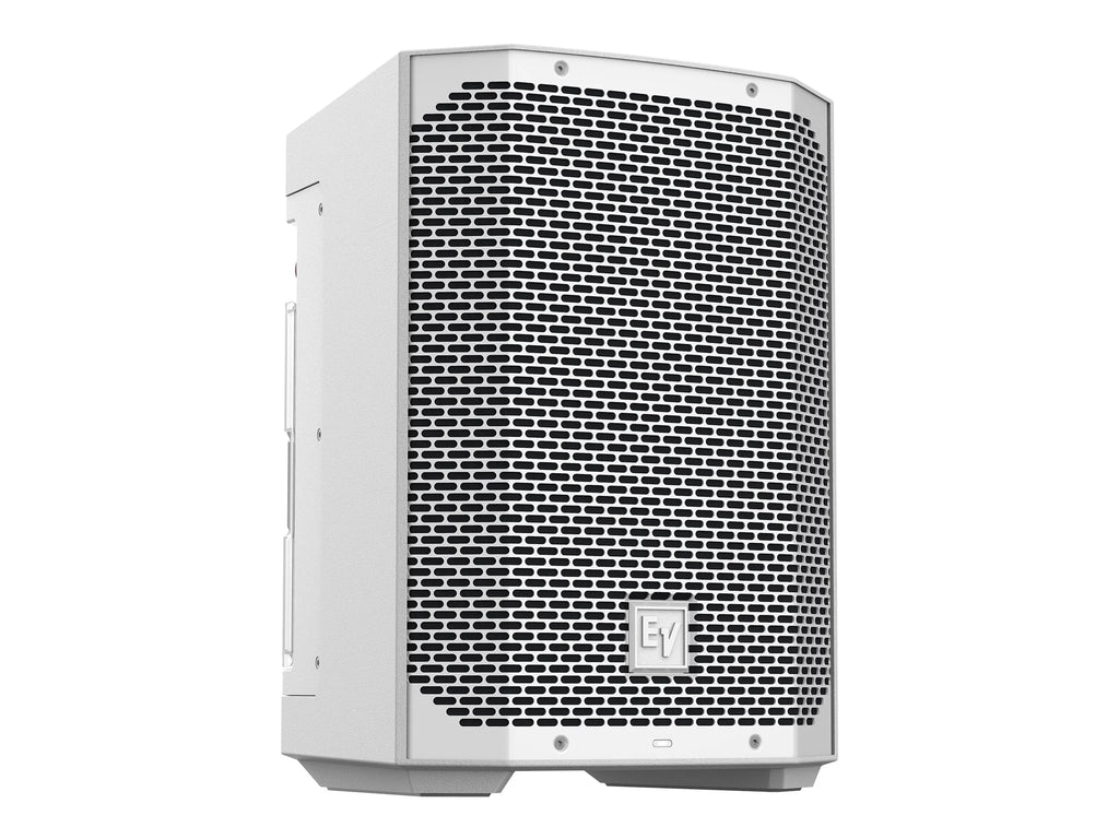White 8" 2-Way Battery Powered Loudspeaker with Bluetooth Y210