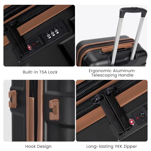 Red 20-inch Hardside Carry On Luggage with Spinner Wheels P862092