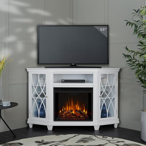 56" Corner Electric Fireplace TV Stand U186217
