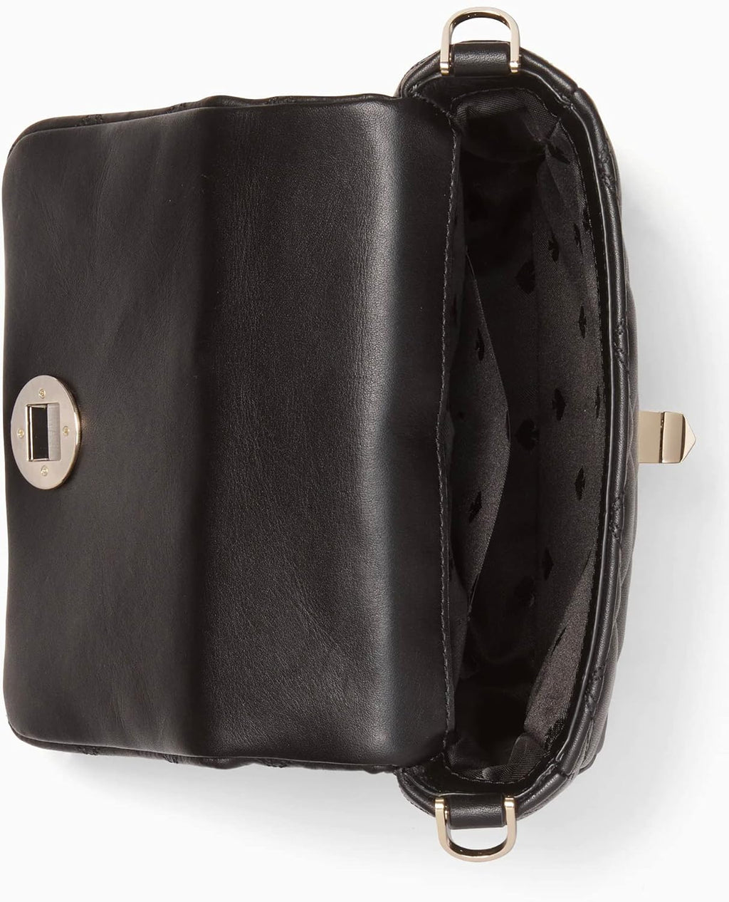 Quilted Leather Square Crossbody (Black) R2395