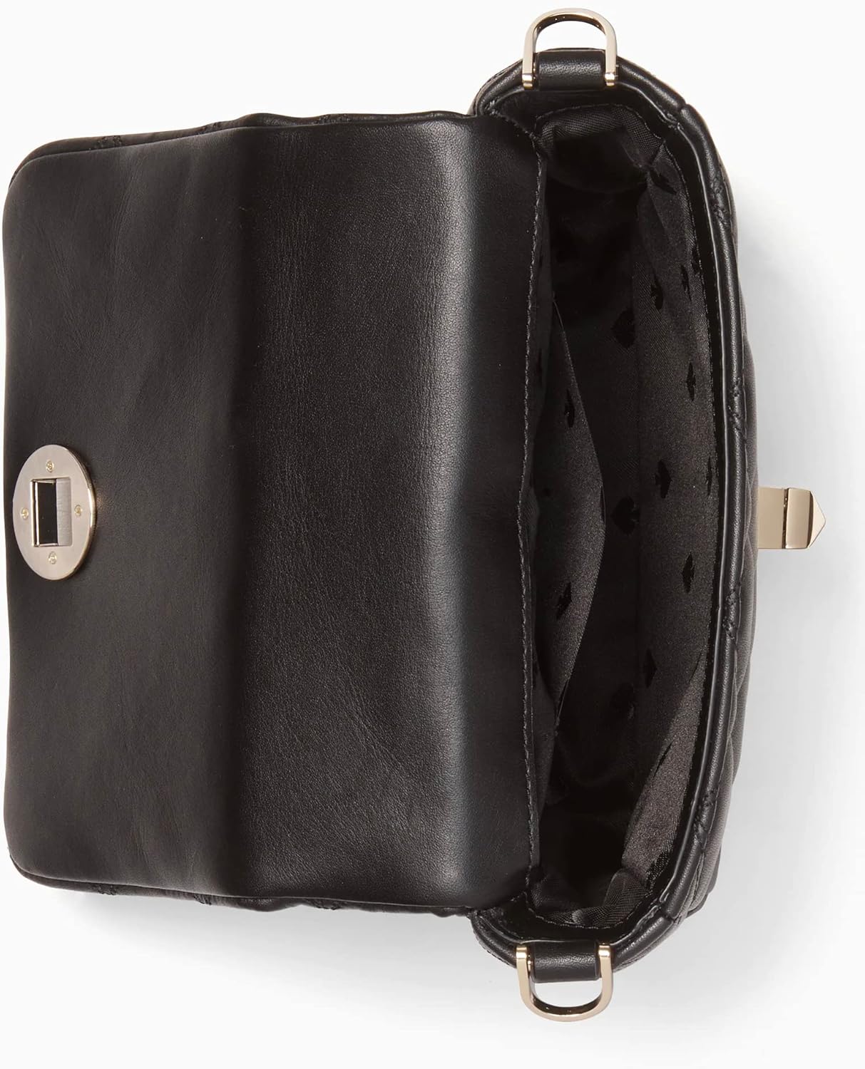Quilted Leather Square Crossbody (Black) R2395