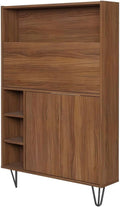 Slim Bar Cabinet Secretary Bookcase Desk With Storage X40141