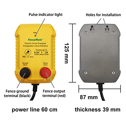 AC Powered Electric Fence Charger 0.15J 4 kV Z4364