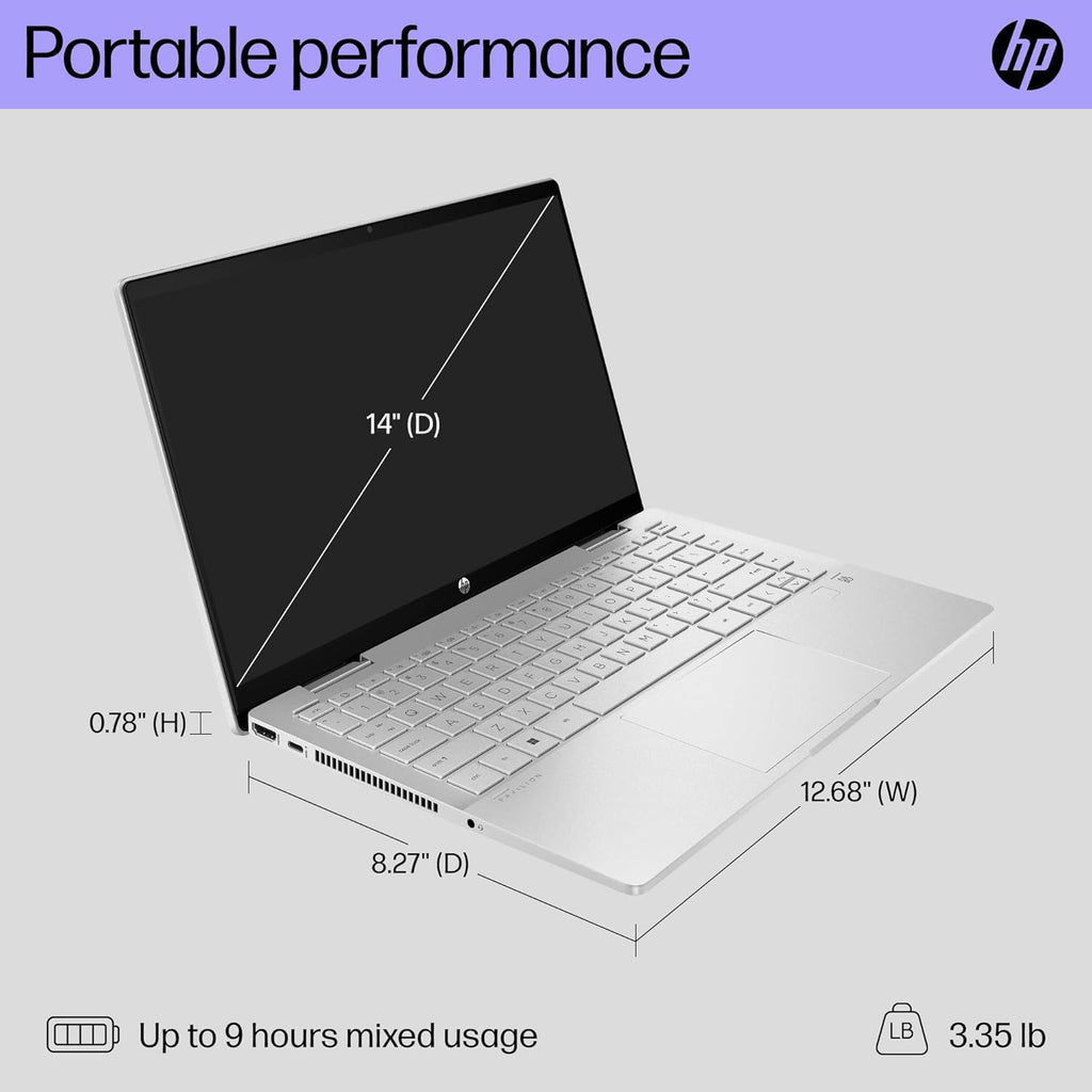 14 inch FHD Touchscreen Laptop, 8 GB RAM, 256 GB SSD, Windows 11 Home O8004