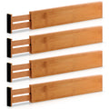 Set of 4 Expandable Bamboo Drawer Dividers I8778