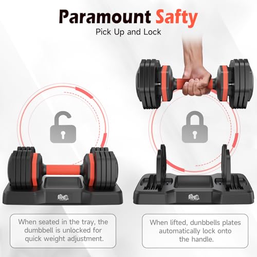 25LB 55LB Adjustable Dumbbells Set Q12543