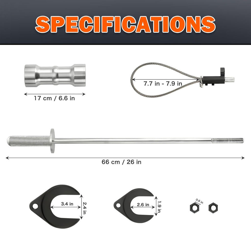 5/8"-18 Slide Hammer CV Axle Puller Removal Tool Set with Adapter Z1570