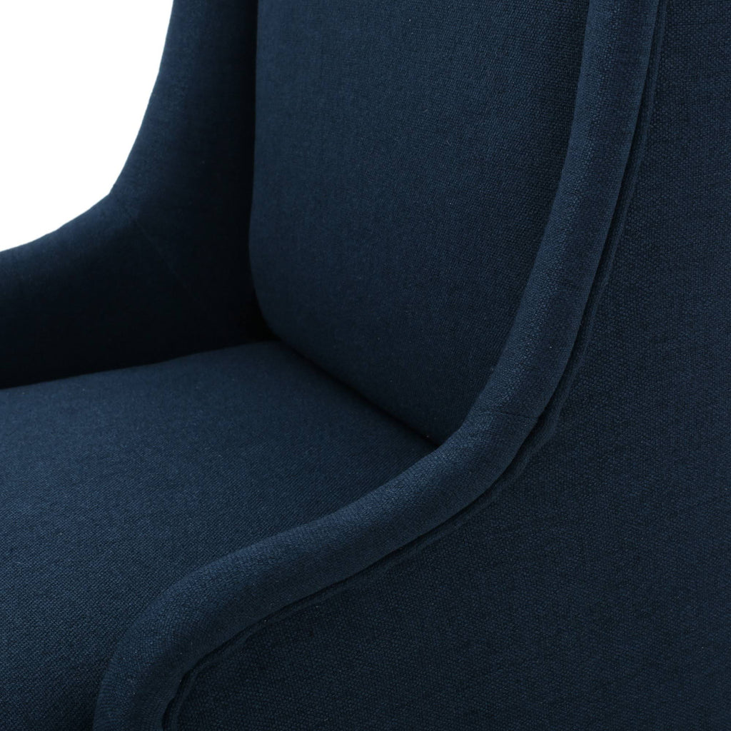 Dark Blue Fabric Dining Chair A21433
