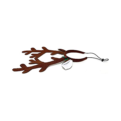 Brown Reindeer Dog Antlers Headband Pet Christmas Costume B741