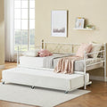 Black Metal Platform Sofa Bed Frame with Metal Slats, Metal Headboard and Footboard Z6633