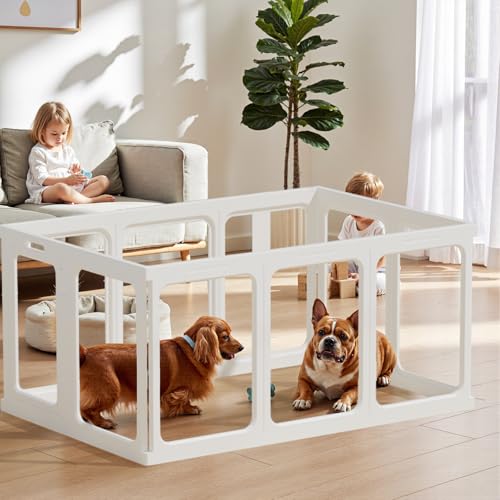 White 24" H Plastic Dog Playpen K2136