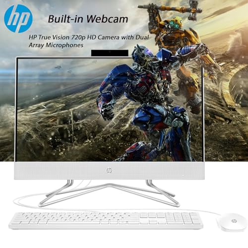 21.5" FHD Display All-in-One Desktop Computer with 32GB RAM 1TB Storage Wired Keyboard Mouse Webcam RJ-45 Intel Dual-Core Processor Windows 11 Pro W164