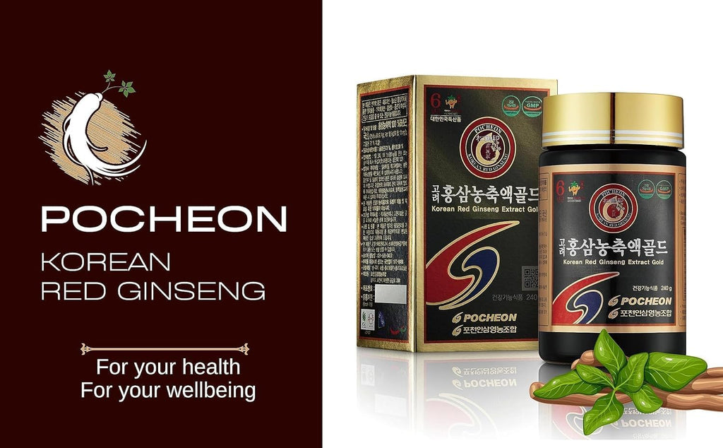 100% Pure Korean 6 Years Root Panax Red Ginseng Extract Gold, 240g (8.5oz) L239041