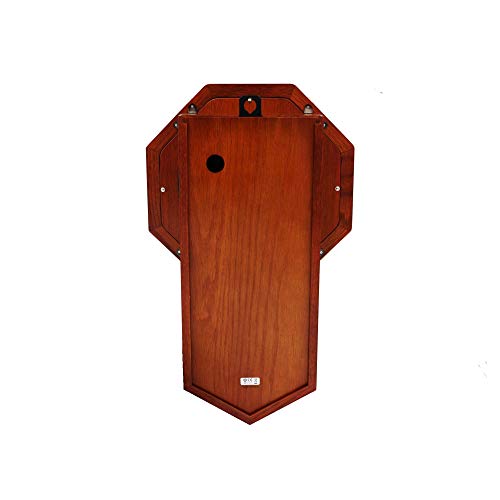 Light Oak Traditional Schoolhouse Wall Clock with Chime & Pendulum M66310