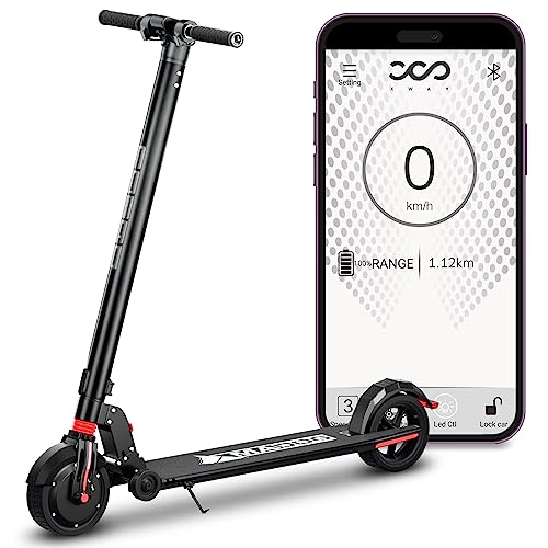 Electric Kick Scooter with LED Display and Bluetooth APP, Portable Folding Scooter G720