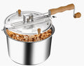 Silver 5qt Stovetop Popcorn Maker with Wooden Handles V576692