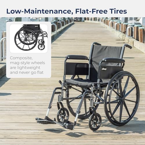 Light Weight Wheelchair with Flip Back Removable Arms, Swing Away Footrests, 20'' Seat F195545