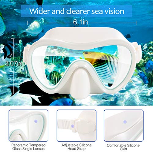 Anti-Fog Tempered Glass Snorkel Mask Set A6074