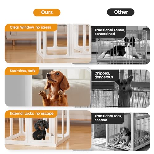 White 24" H Plastic Dog Playpen K2136