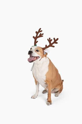 Brown Reindeer Dog Antlers Headband Pet Christmas Costume B741