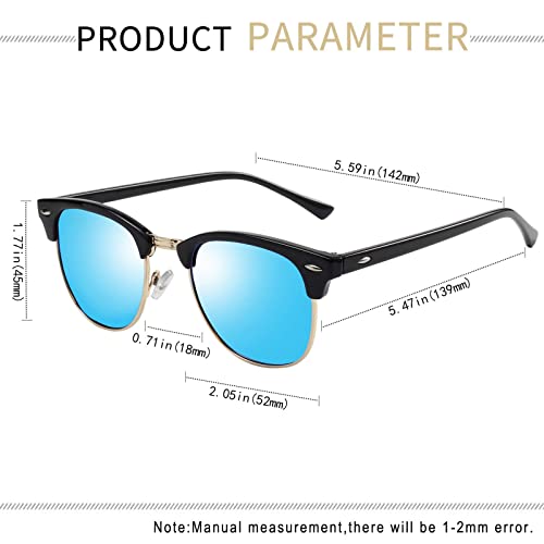 Semi Rimless Polarised Sunglasses R579