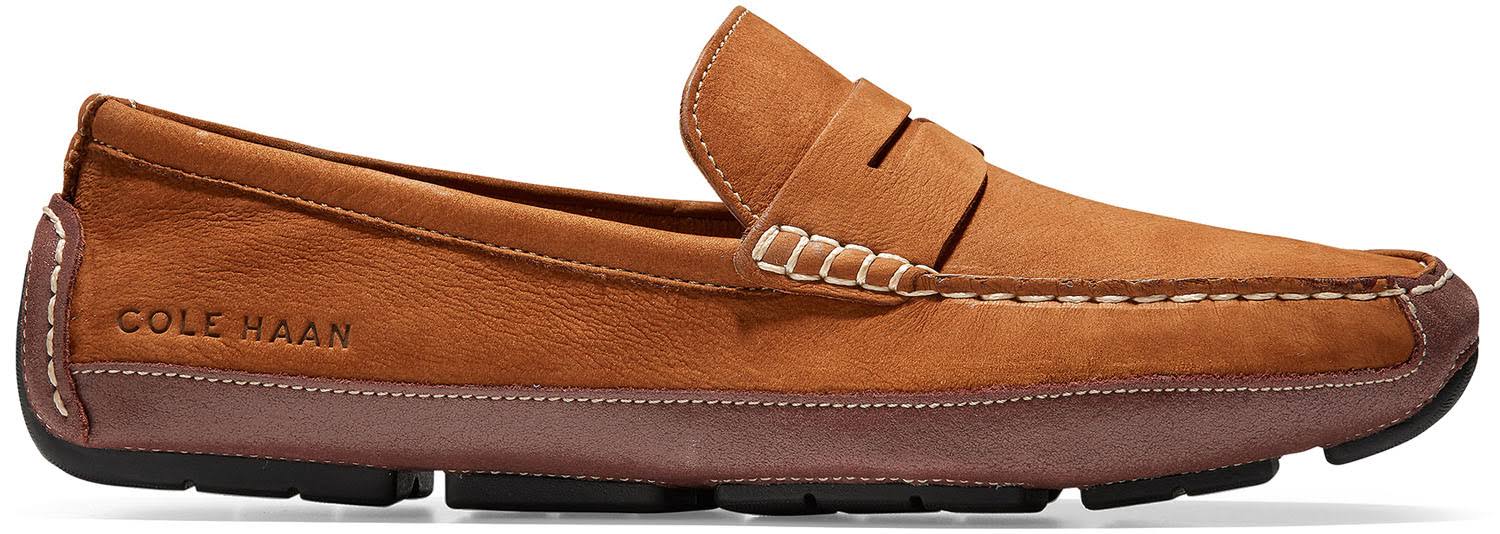 British Tan Penny Driver Shoes G874