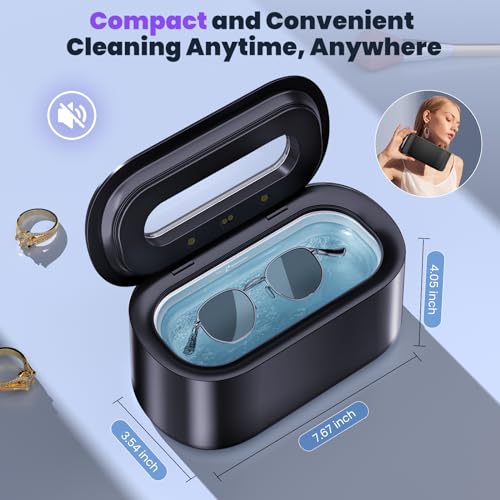 Ultrasonic Jewelry Cleaner, 48Khz 12oz 30W Digital Timer K629