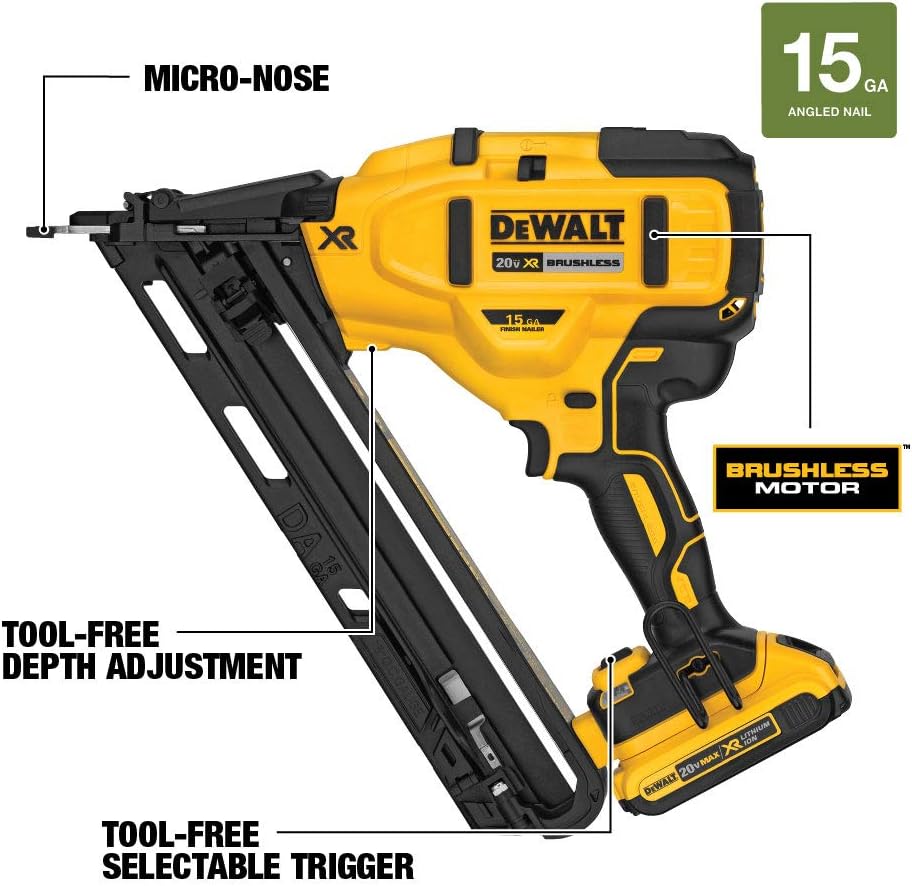 20V MAX Cordless Angled Finish Nailer Kit A161323