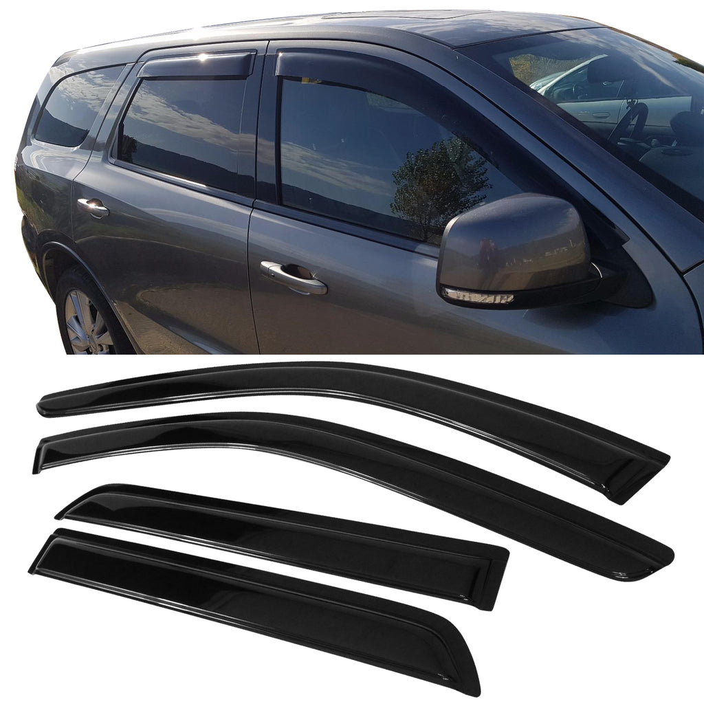 4Pc Acrylic Window Visors Vent Deflector Rain Guard S8975
