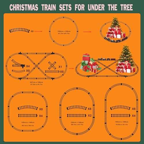 Red Metal Alloy Electric Train Set with Light & Sounds Z4759