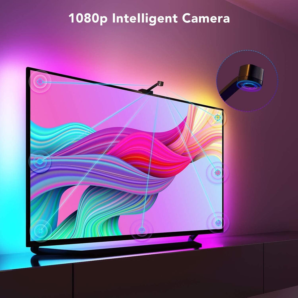 16.4ft RGBIC WiFi TV LED Backlights with Camera C119446