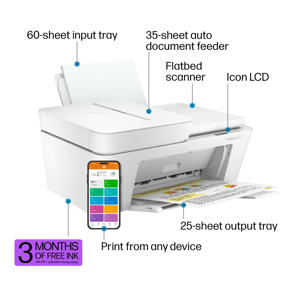 Wireless All-in-One Color Inkjet Printer Scanner Copier E572