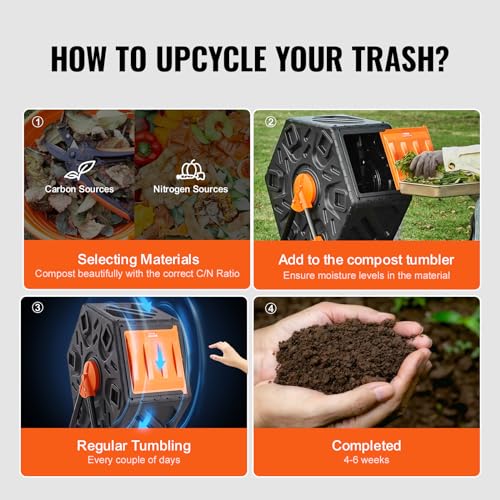 18.5-Gal Single Rotating Chamber Compost Bin X236731