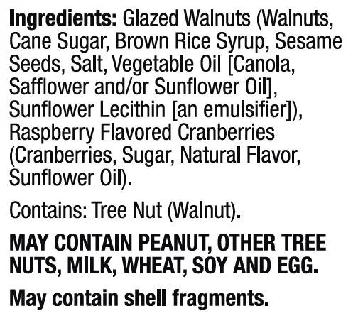 Raspberry Cranberry Walnut Salad Topper, 4 oz T679