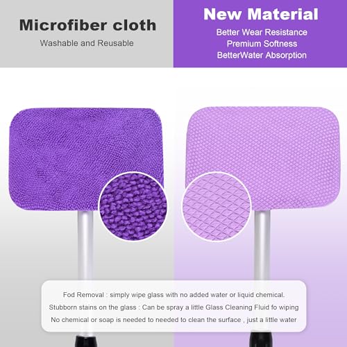 Microfiber Cloth Car Cleaning Tool with Extendable Handle and Reusable Cloth N762
