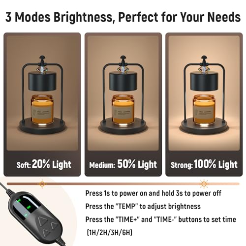 Bronze Electric Candle Warmer Lamp with Timer A37502