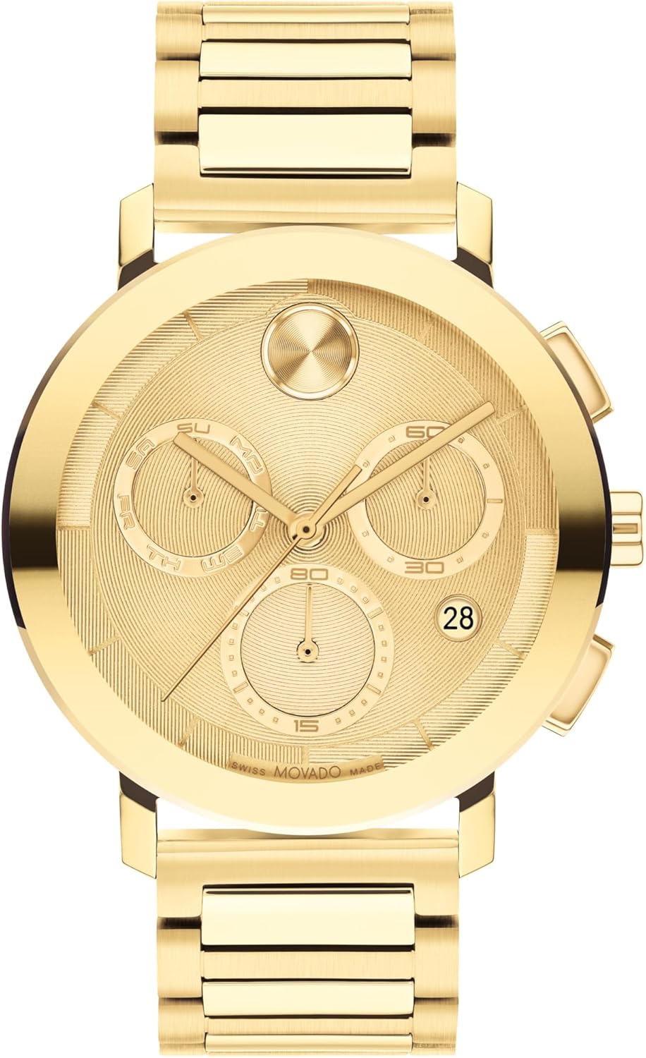 Swiss Quartz Chronograph Stainless Steel Link Bracelet 42mm Watch P62532