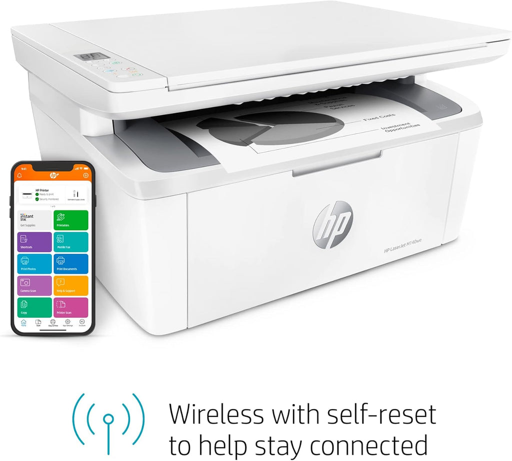 Black & White Wireless All-in-One Printer F78065
