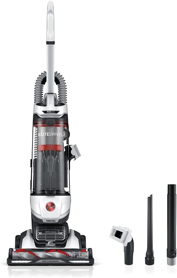 Grey Bagless Multi-Surface Upright Vacuum Cleaner with HEPA Media Filtration I84377
