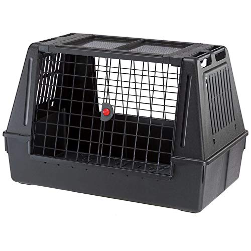Black Assembled Car Dog Crate 39L x 23W x 26H I196