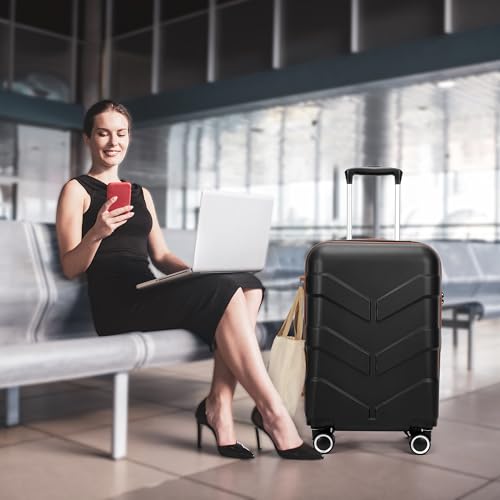 Red 20-inch Hardside Carry On Luggage with Spinner Wheels P862092